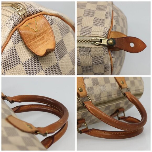 LOUIS VUITTON Damier Azur Speedy 30 Hand Bag N41533 LV Auth bs24986 - Picture 16 of 16